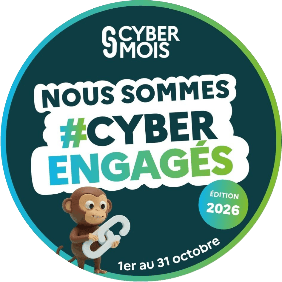 Badge « Nous sommes #CyberEngagés » – Cybermois 2026
